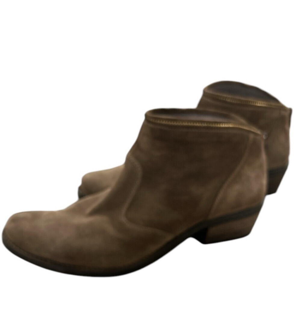 🏷️ Kanna Women's Kelly Boots Suede Ankle Zip Detail Boots Size 8 - Picture 2 of 6